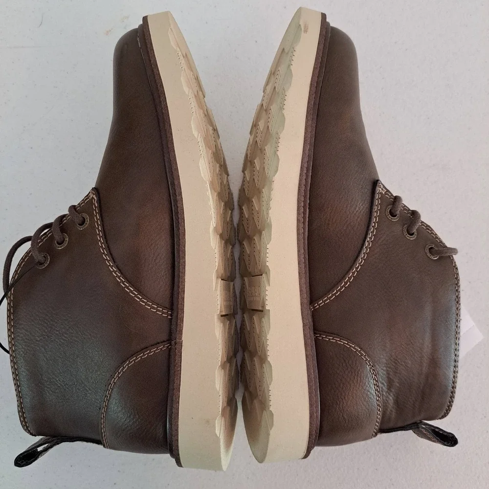 Buffalo Metcalf Chukka Boots Mens 8 Brown New Memory Foam Wedge Sole 1243-609
